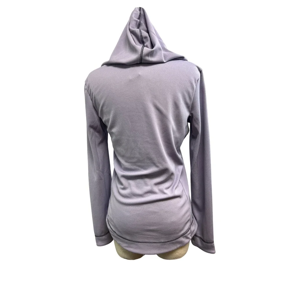 Alo Yoga CoolFit‎ Hoodie Women M Purple Excellent 1/4 Zip Long Sleeve Activewear